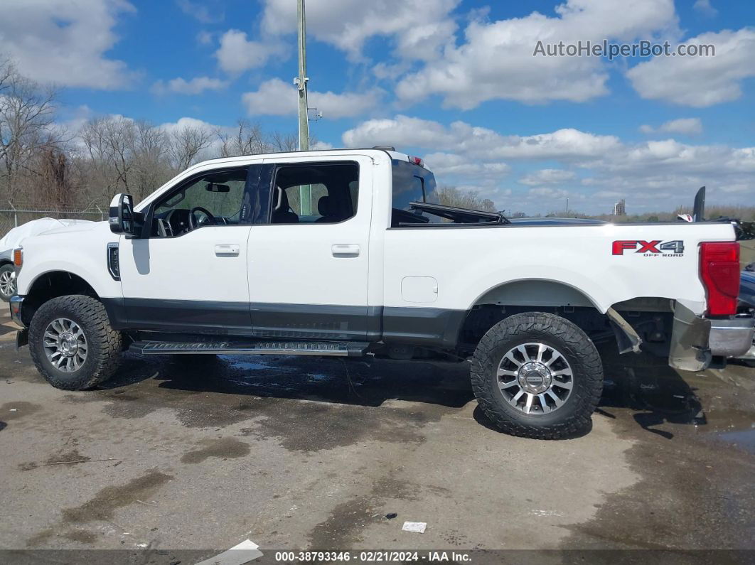 2020 Ford F-250 Lariat White vin: 1FT7W2BN9LEE66079