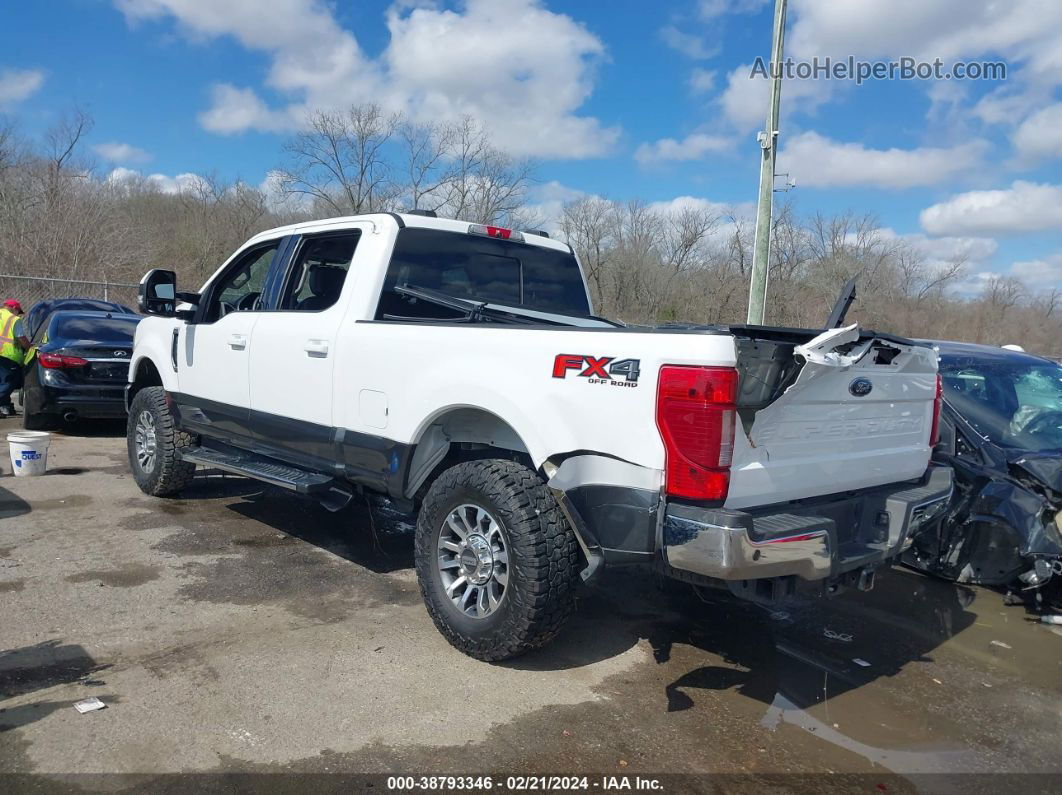 2020 Ford F-250 Lariat White vin: 1FT7W2BN9LEE66079