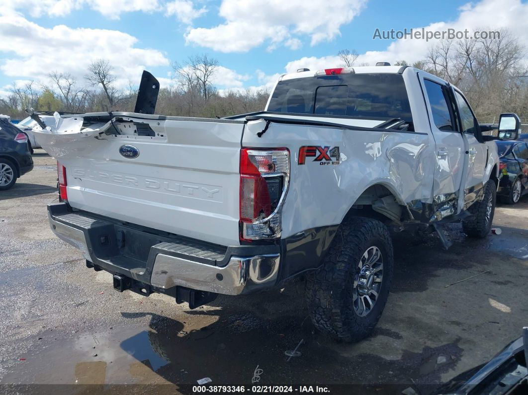 2020 Ford F-250 Lariat White vin: 1FT7W2BN9LEE66079