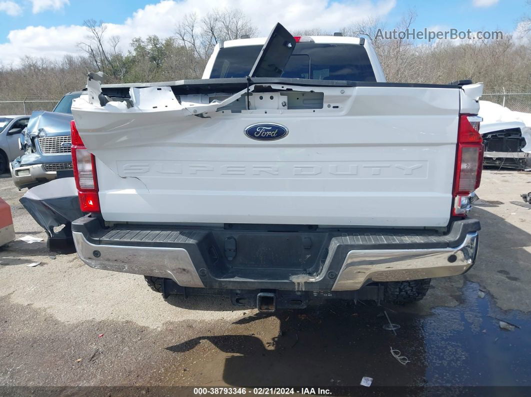 2020 Ford F-250 Lariat White vin: 1FT7W2BN9LEE66079