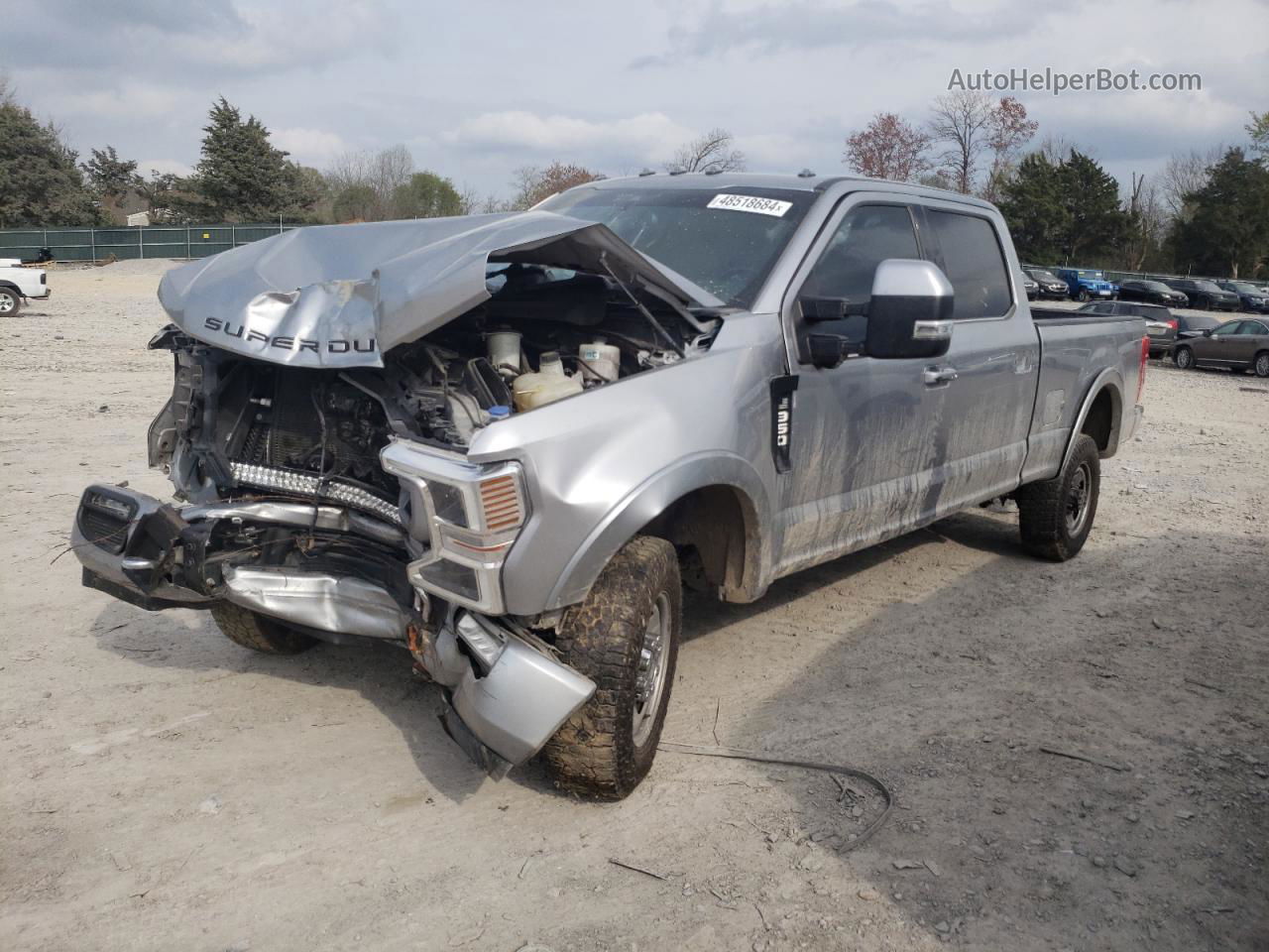 2020 Ford F250 Super Duty Gray vin: 1FT7W2BNXLEE43832