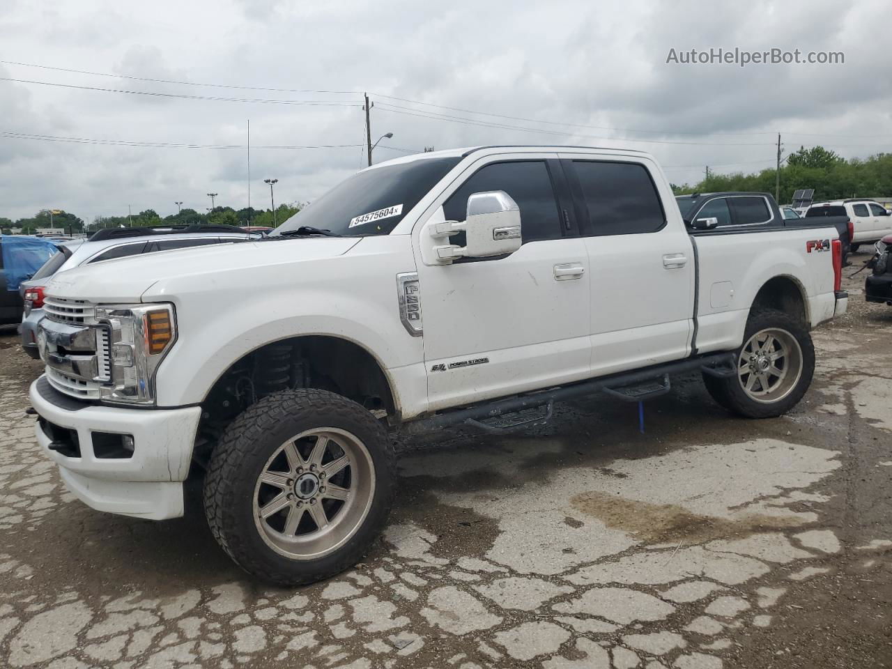 2018 Ford F250 Super Duty White vin: 1FT7W2BT0JEC13261