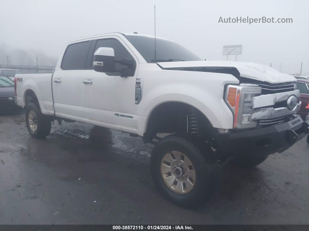 2018 Ford F-250 Lariat White vin: 1FT7W2BT0JEC58751