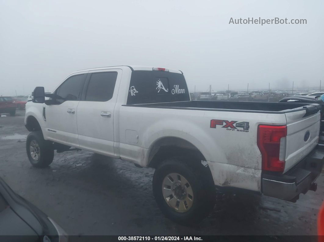 2018 Ford F-250 Lariat White vin: 1FT7W2BT0JEC58751