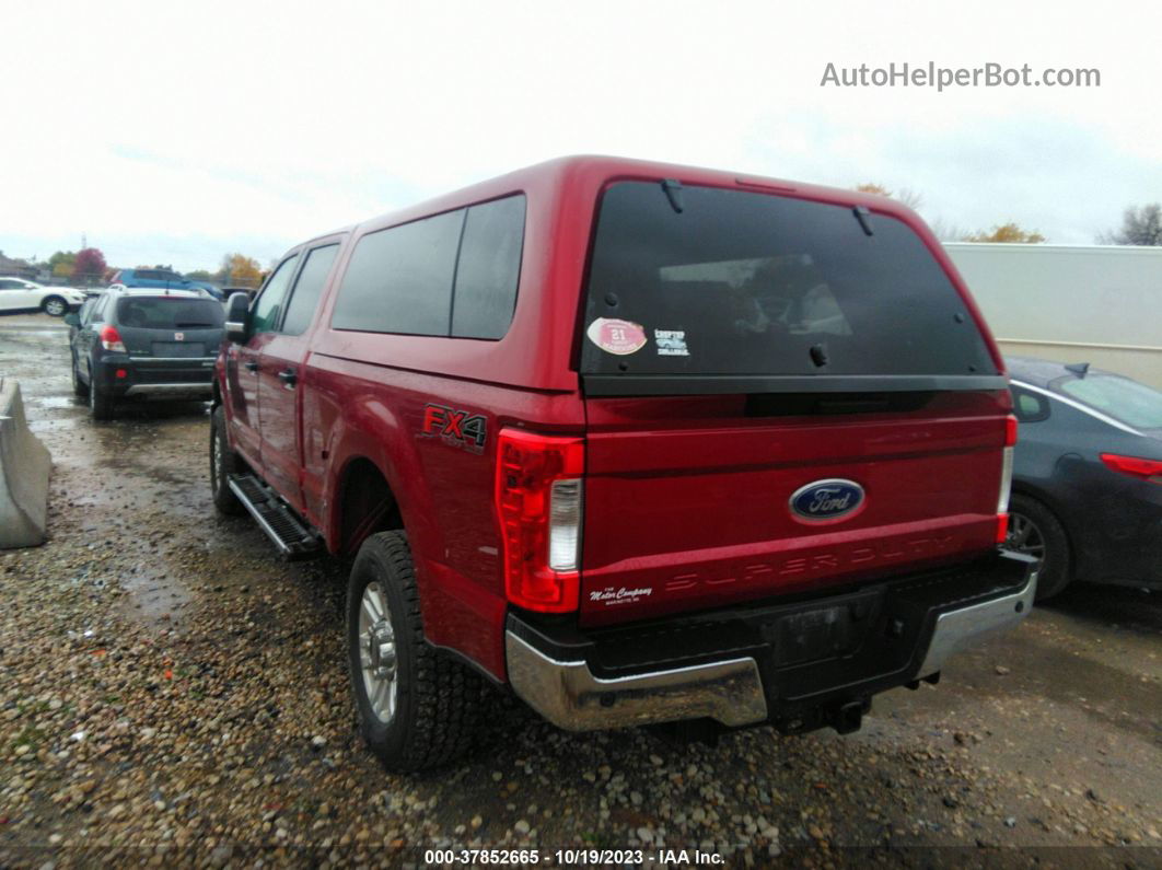 2018 Ford F-250 Xlt Red vin: 1FT7W2BT0JEC88056