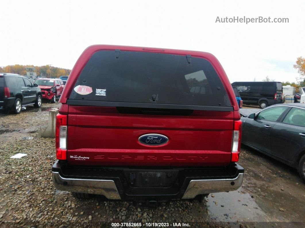 2018 Ford F-250 Xlt Red vin: 1FT7W2BT0JEC88056