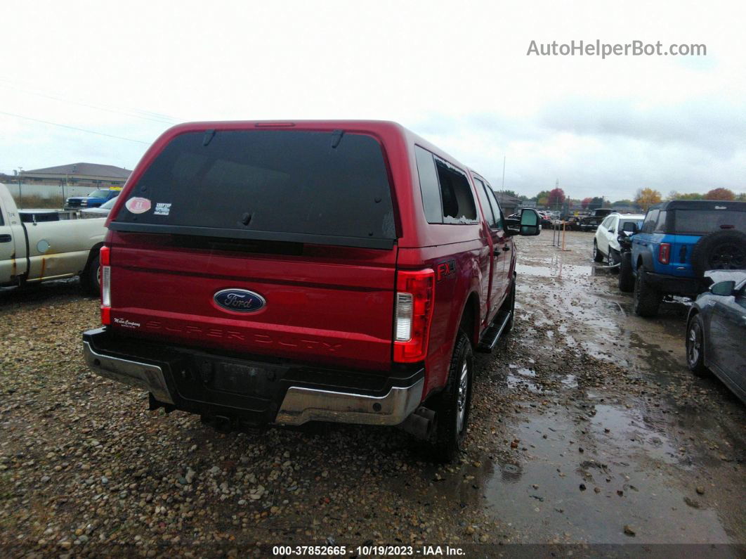 2018 Ford F-250 Xlt Red vin: 1FT7W2BT0JEC88056