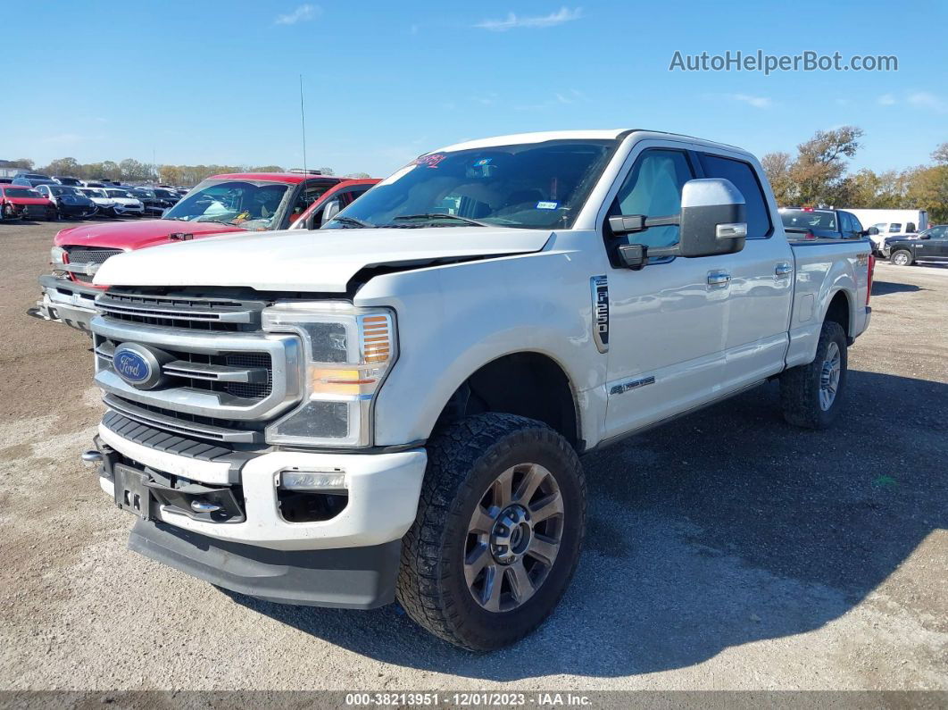 2020 Ford F-250 Platinum White vin: 1FT7W2BT0LED84093