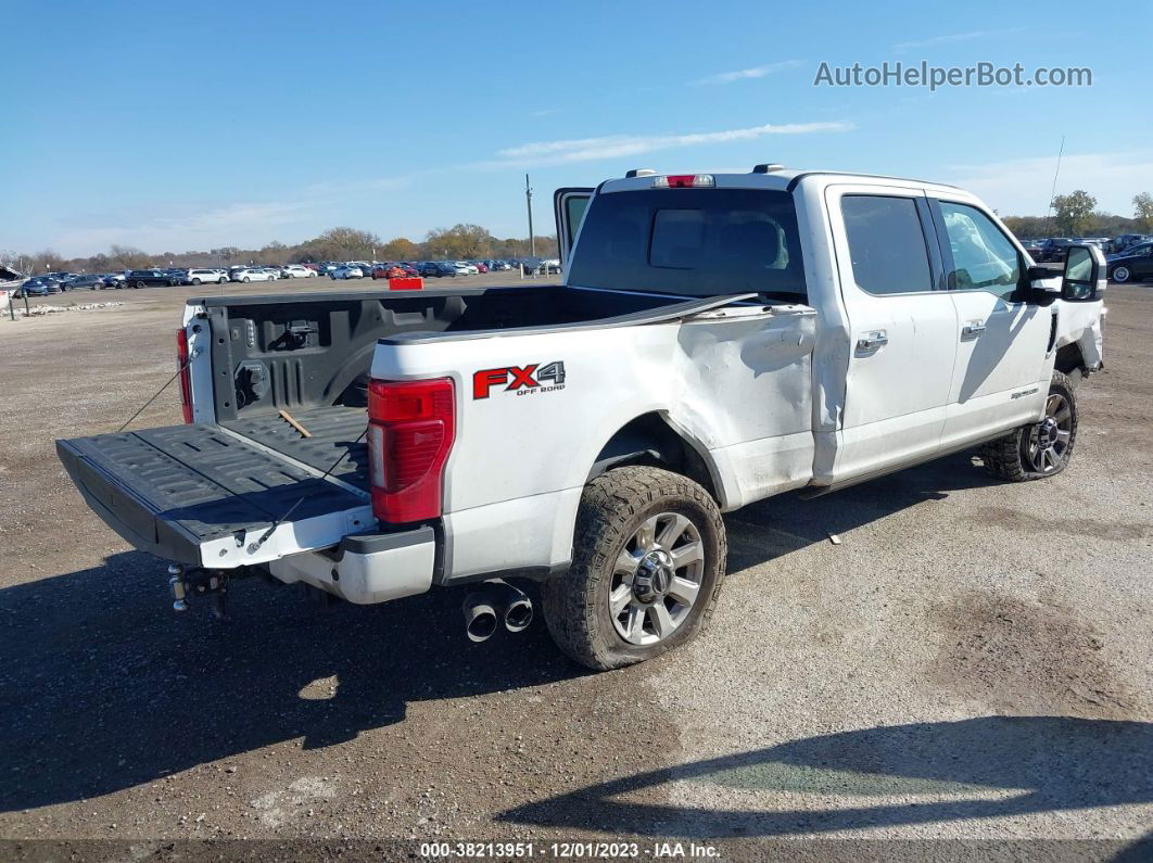 2020 Ford F-250 Platinum White vin: 1FT7W2BT0LED84093