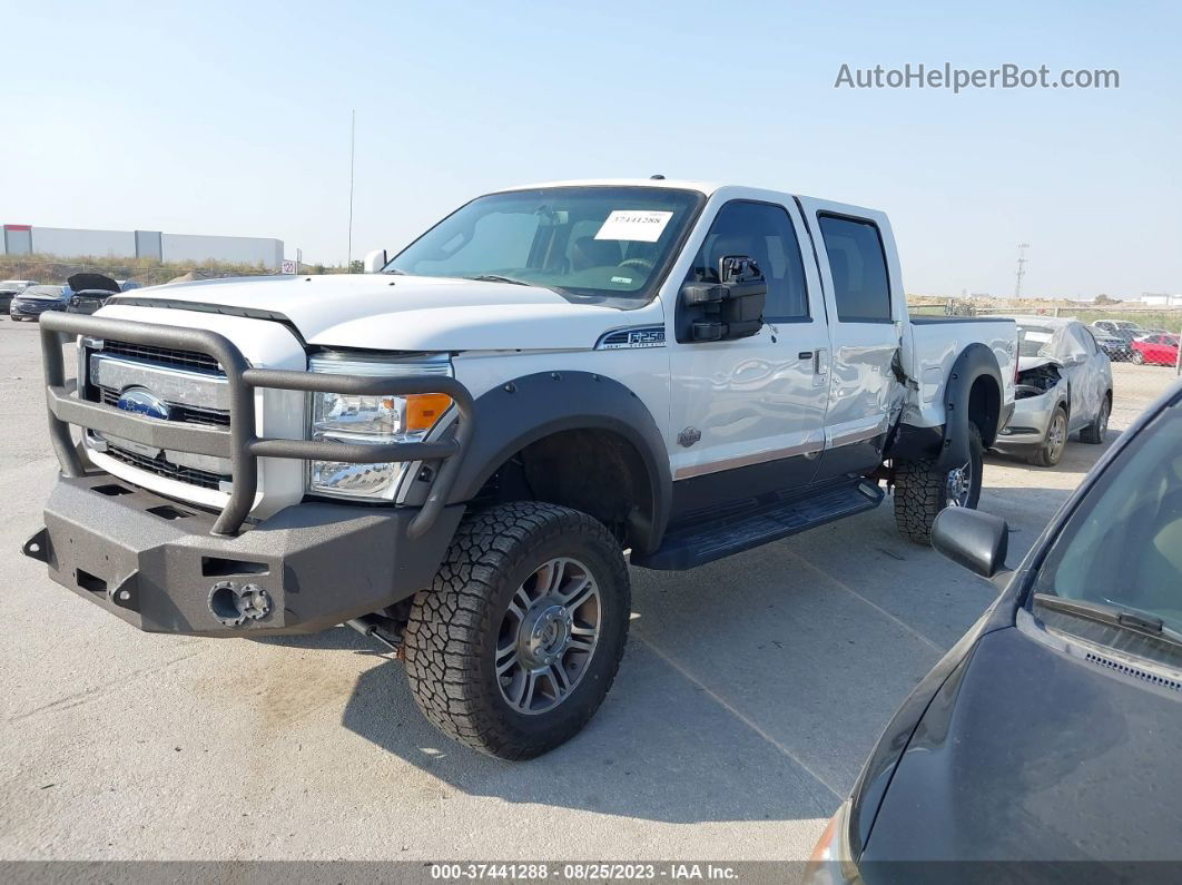 2016 Ford Super Duty F-250 Srw Lariat/platinum White vin: 1FT7W2BT1GED22773