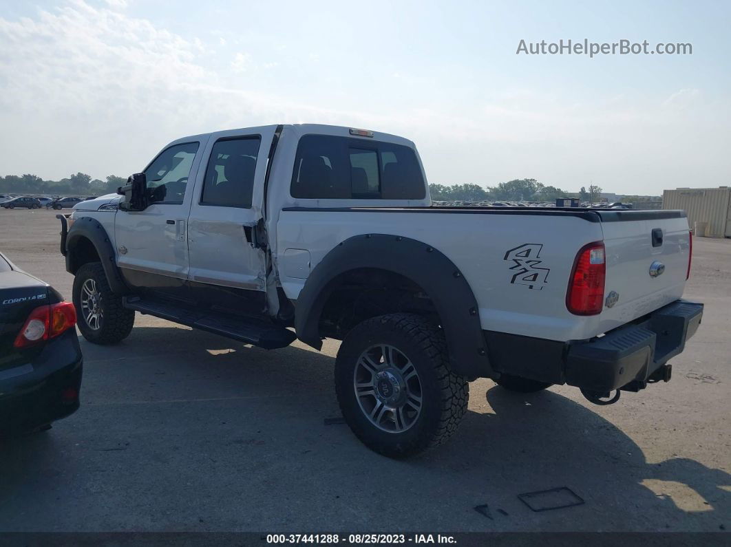 2016 Ford Super Duty F-250 Srw Lariat/platinum White vin: 1FT7W2BT1GED22773