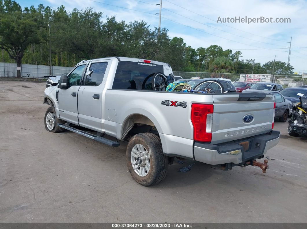 2018 Ford Super Duty F-250 Srw Xl/xlt/lariat Silver vin: 1FT7W2BT1JEB37260