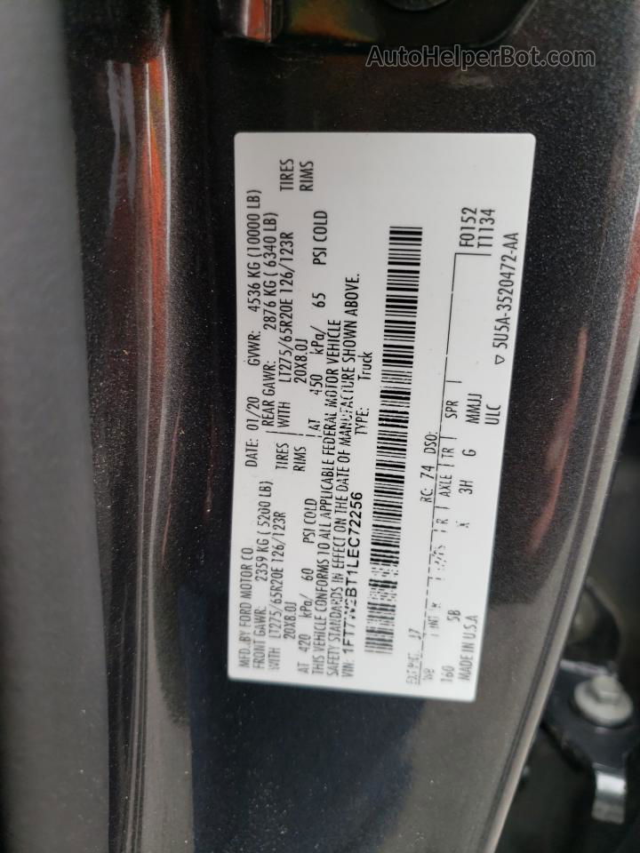 2020 Ford F250 Super Duty Gray vin: 1FT7W2BT1LEC72256