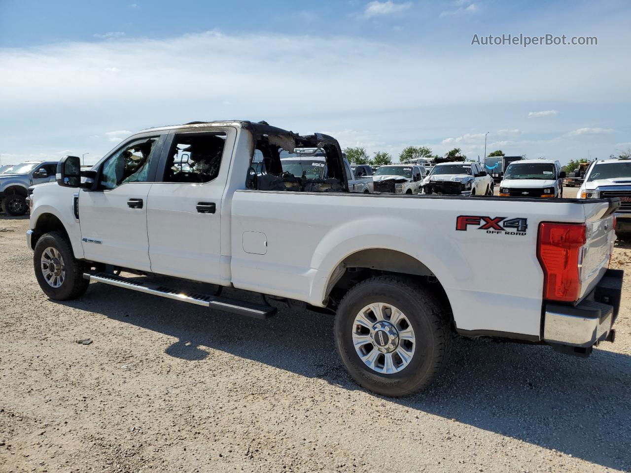 2020 Ford F250 Super Duty White vin: 1FT7W2BT1LED58456