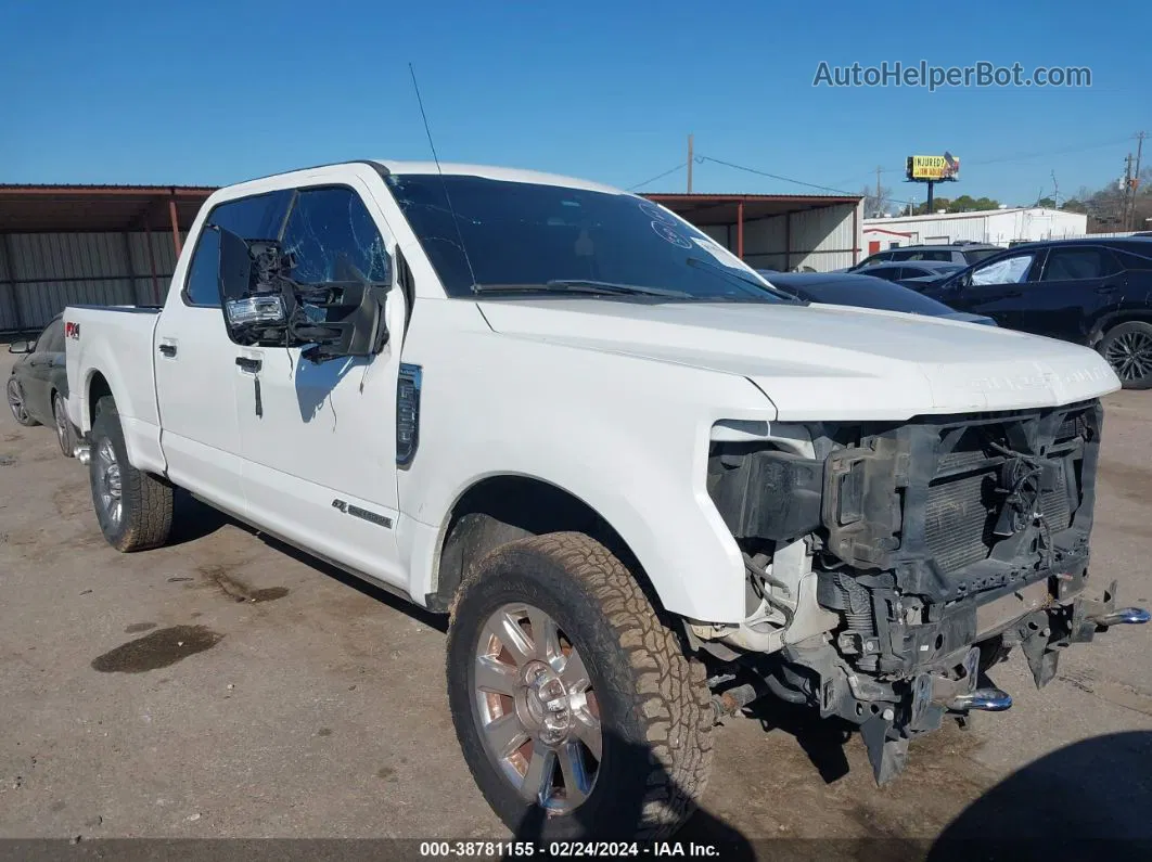 2020 Ford F-250 Platinum White vin: 1FT7W2BT1LED76391