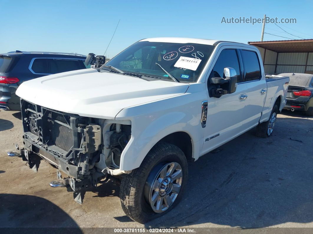 2020 Ford F-250 Platinum White vin: 1FT7W2BT1LED76391