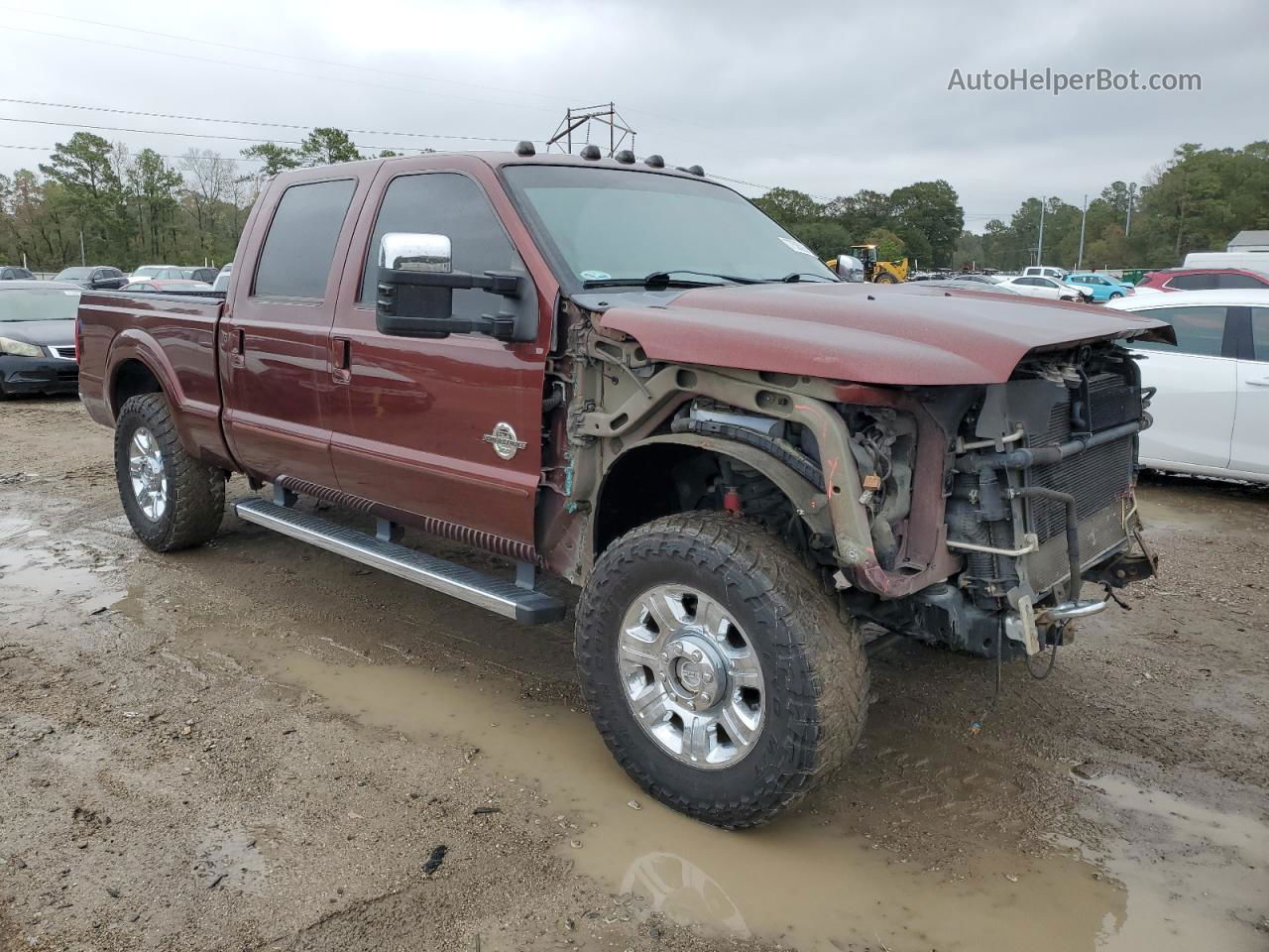 2016 Ford F250 Super Duty Бордовый vin: 1FT7W2BT2GEA49200