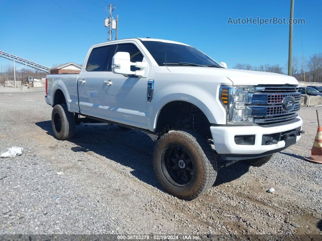 2018 Ford F-250 Xlt White vin: 1FT7W2BT2JEB38028