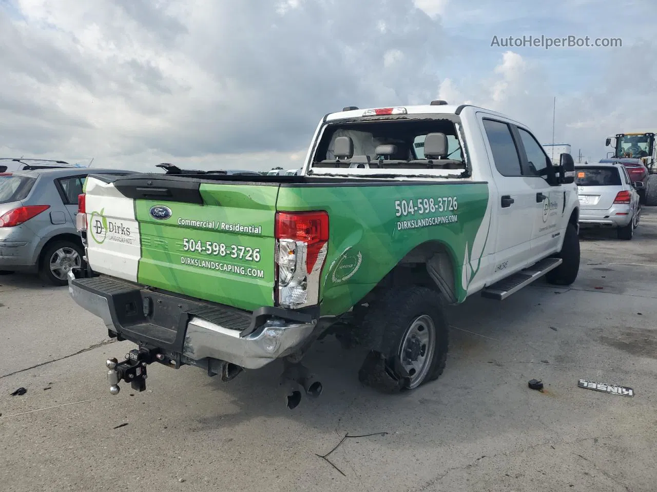 2020 Ford F250 Super Duty White vin: 1FT7W2BT2LED57171