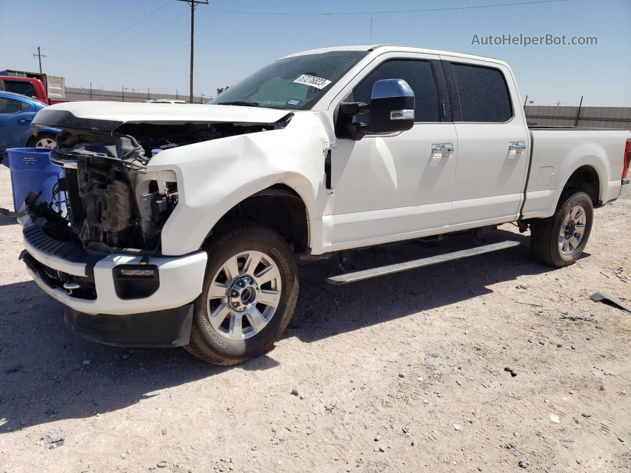 2020 Ford F250 Super Duty White vin: 1FT7W2BT2LEE18521