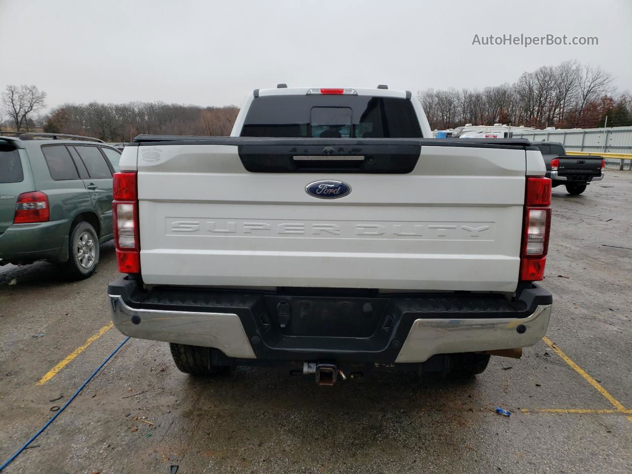 2020 Ford F250 Super Duty White vin: 1FT7W2BT3LEC70945