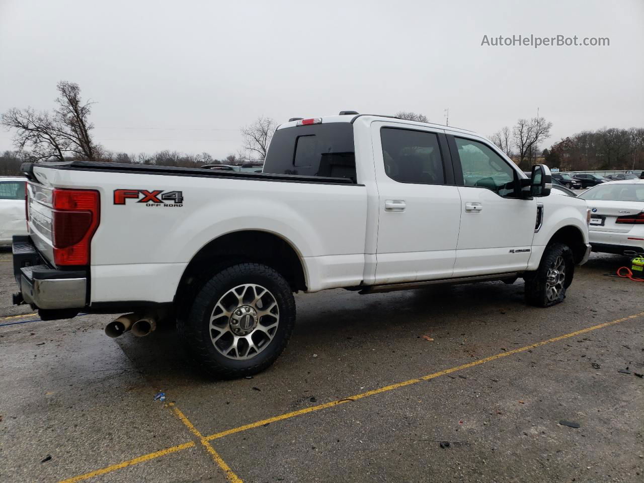 2020 Ford F250 Super Duty White vin: 1FT7W2BT3LEC70945