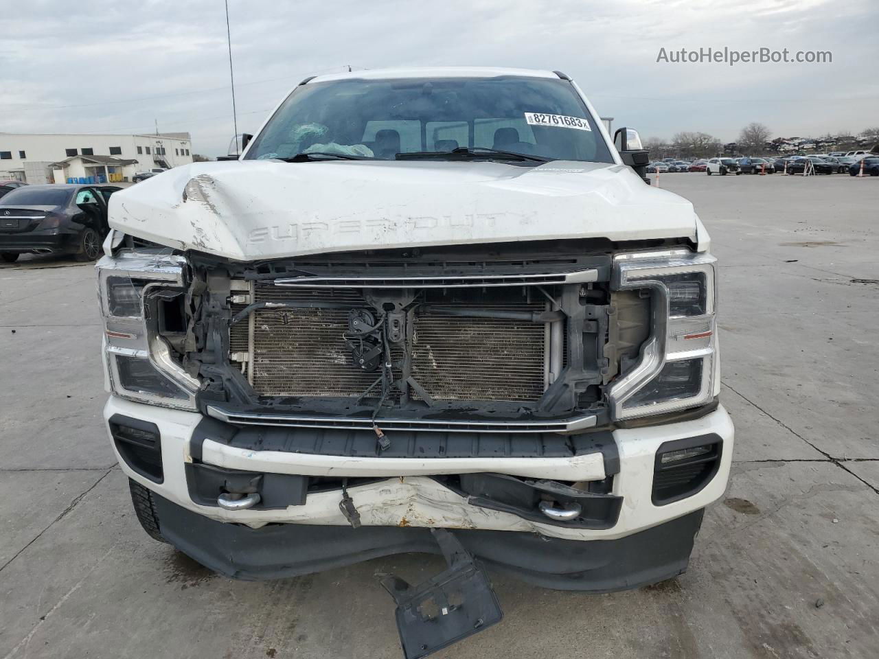 2020 Ford F250 Super Duty White vin: 1FT7W2BT3LEE83815