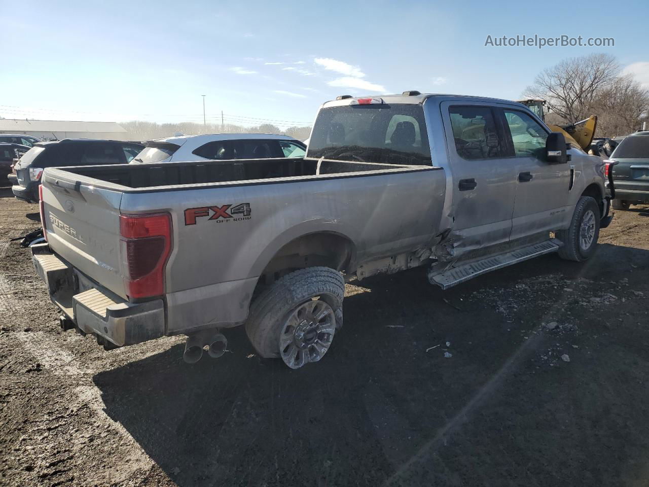 2020 Ford F250 Super Duty Silver vin: 1FT7W2BT4LEC28316