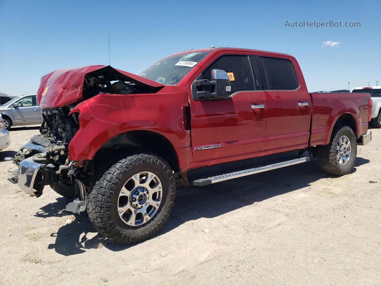 2020 Ford F250 Super Duty Red vin: 1FT7W2BT4LEC70954