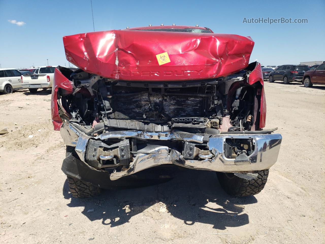 2020 Ford F250 Super Duty Red vin: 1FT7W2BT4LEC70954