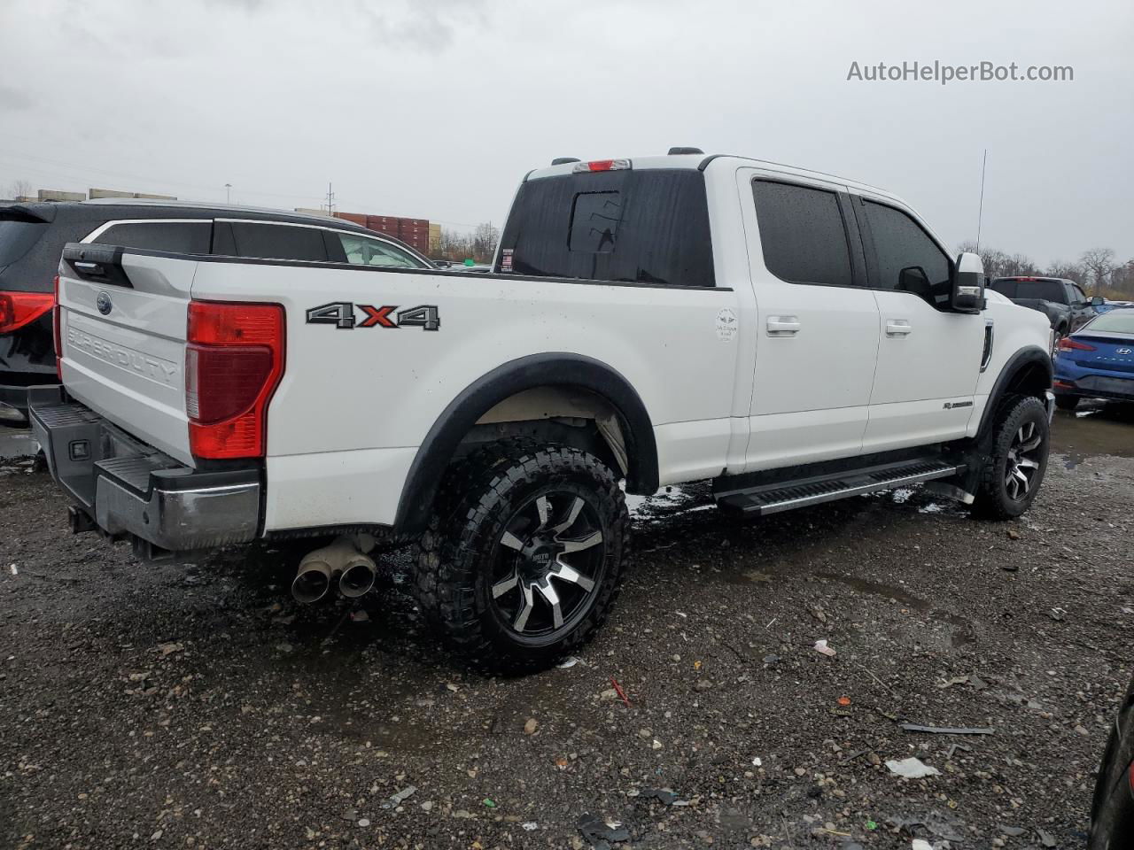 2020 Ford F250 Super Duty White vin: 1FT7W2BT4LED35253