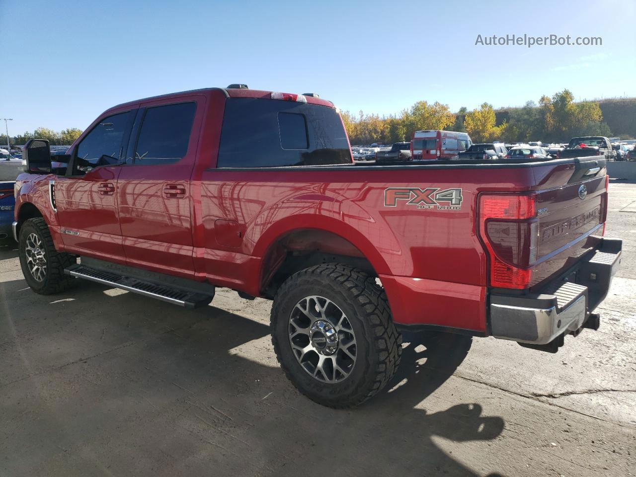 2020 Ford F250 Super Duty Red vin: 1FT7W2BT4LEE95441