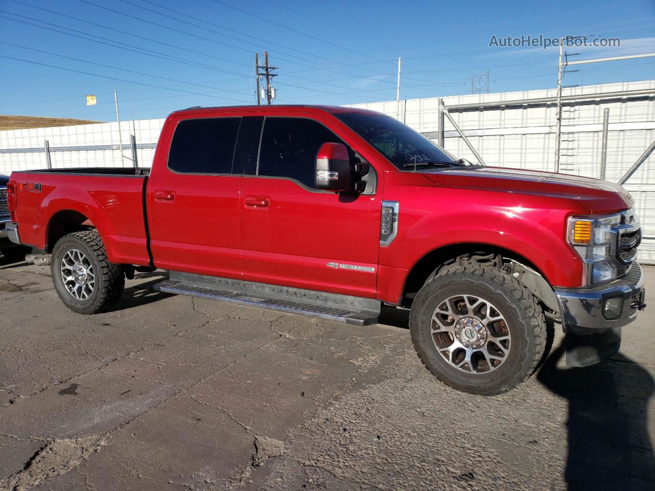 2020 Ford F250 Super Duty Red vin: 1FT7W2BT4LEE95441