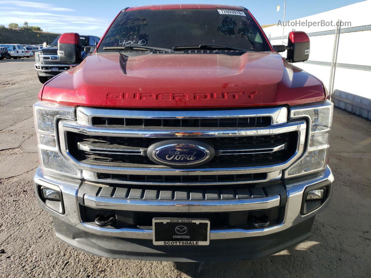 2020 Ford F250 Super Duty Красный vin: 1FT7W2BT4LEE95441