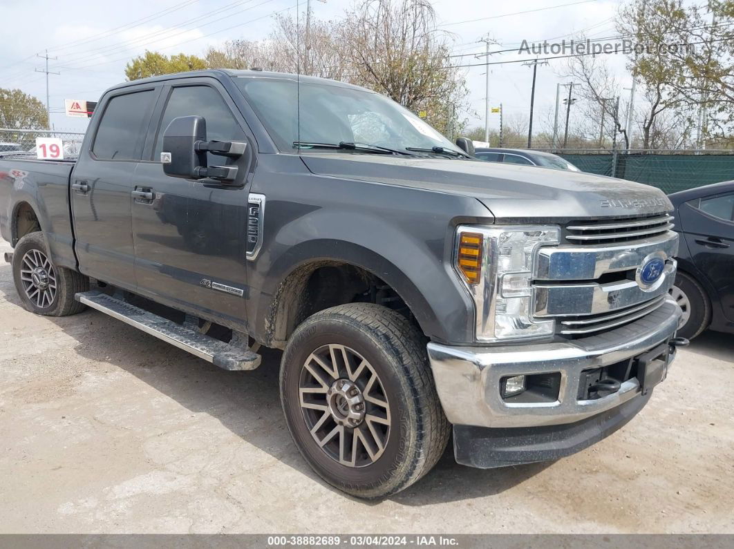 2018 Ford F-250 Lariat Gray vin: 1FT7W2BT5JEC52542