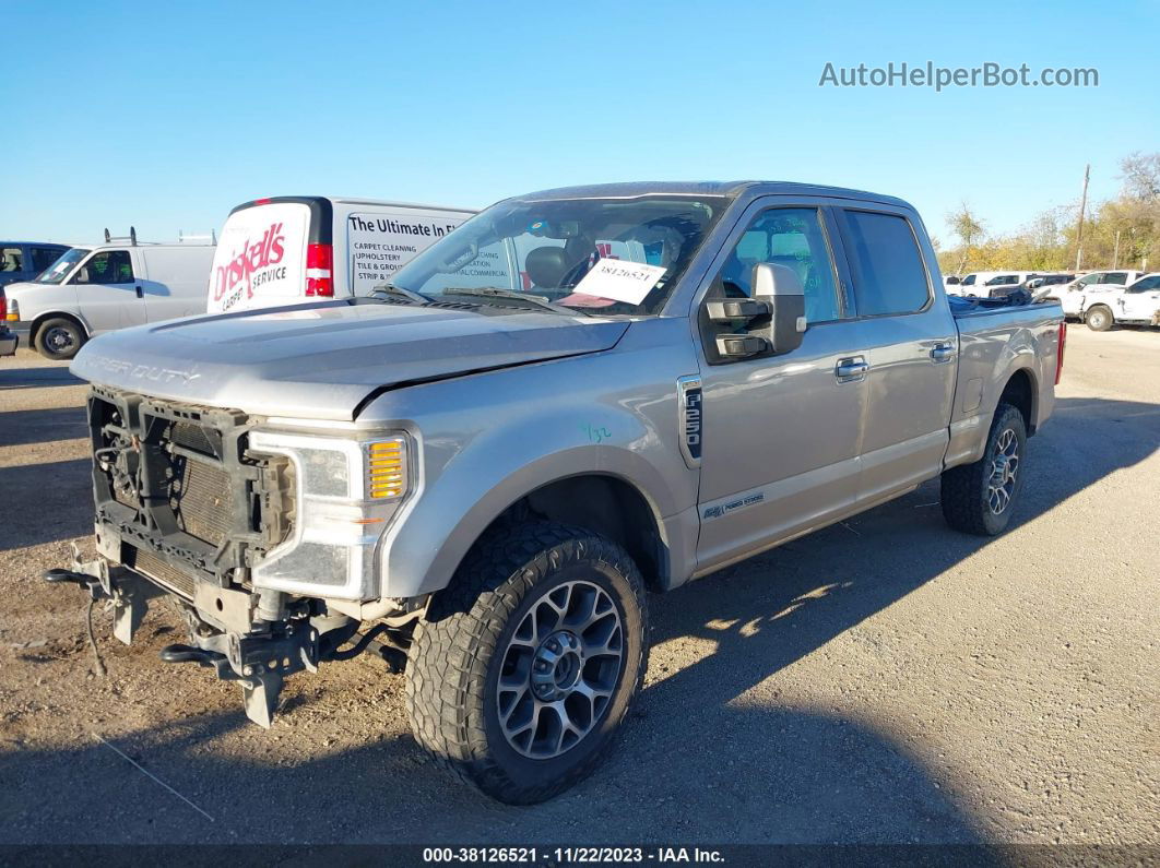 2020 Ford F-250 Lariat Silver vin: 1FT7W2BT5LEC87939