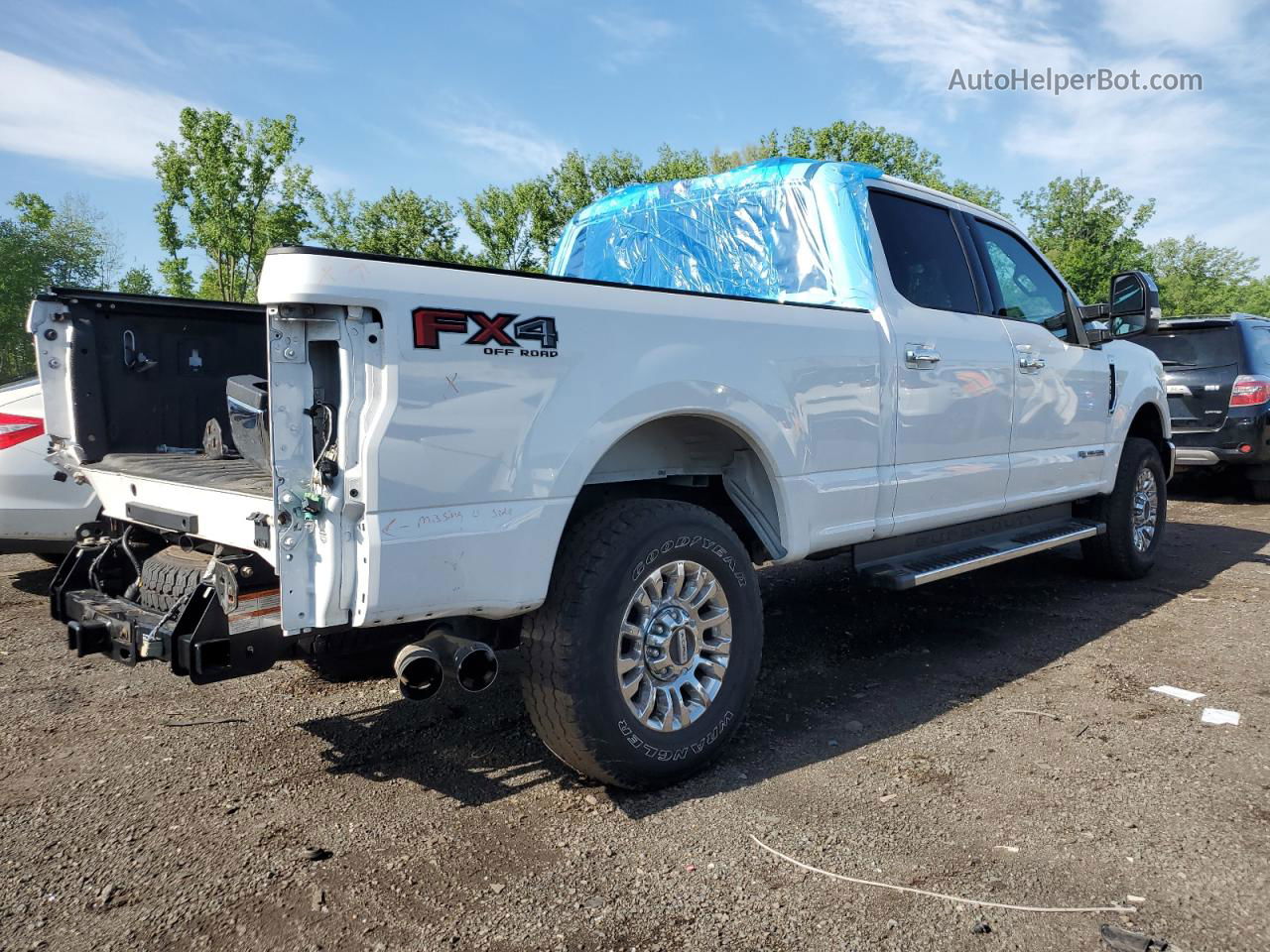 2020 Ford F250 Super Duty White vin: 1FT7W2BT5LED75728