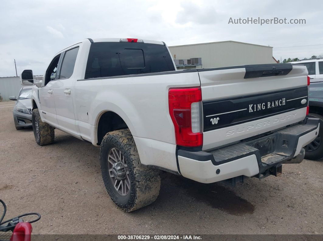 2018 Ford F-250 King Ranch White vin: 1FT7W2BT6JEB07395