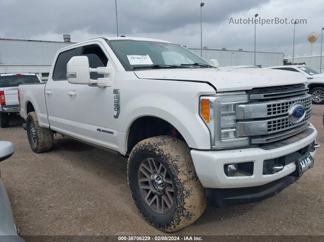 2018 Ford F-250 King Ranch White vin: 1FT7W2BT6JEB07395