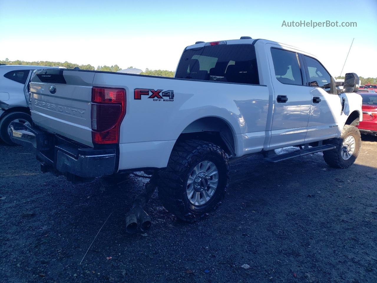 2020 Ford F250 Super Duty White vin: 1FT7W2BT6LEC48504