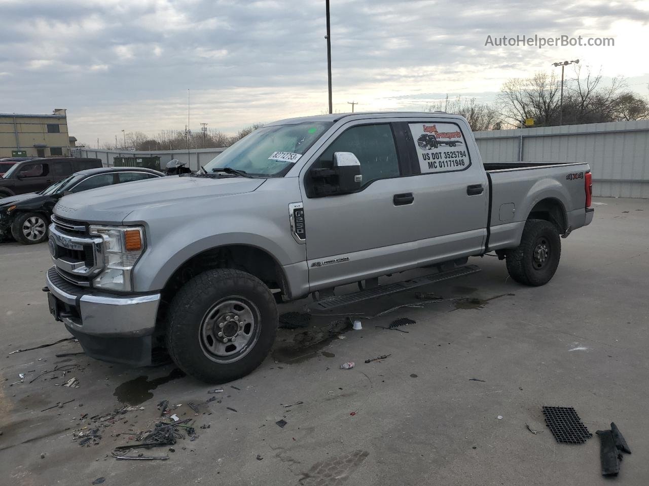 2020 Ford F250 Super Duty Silver vin: 1FT7W2BT6LED04621