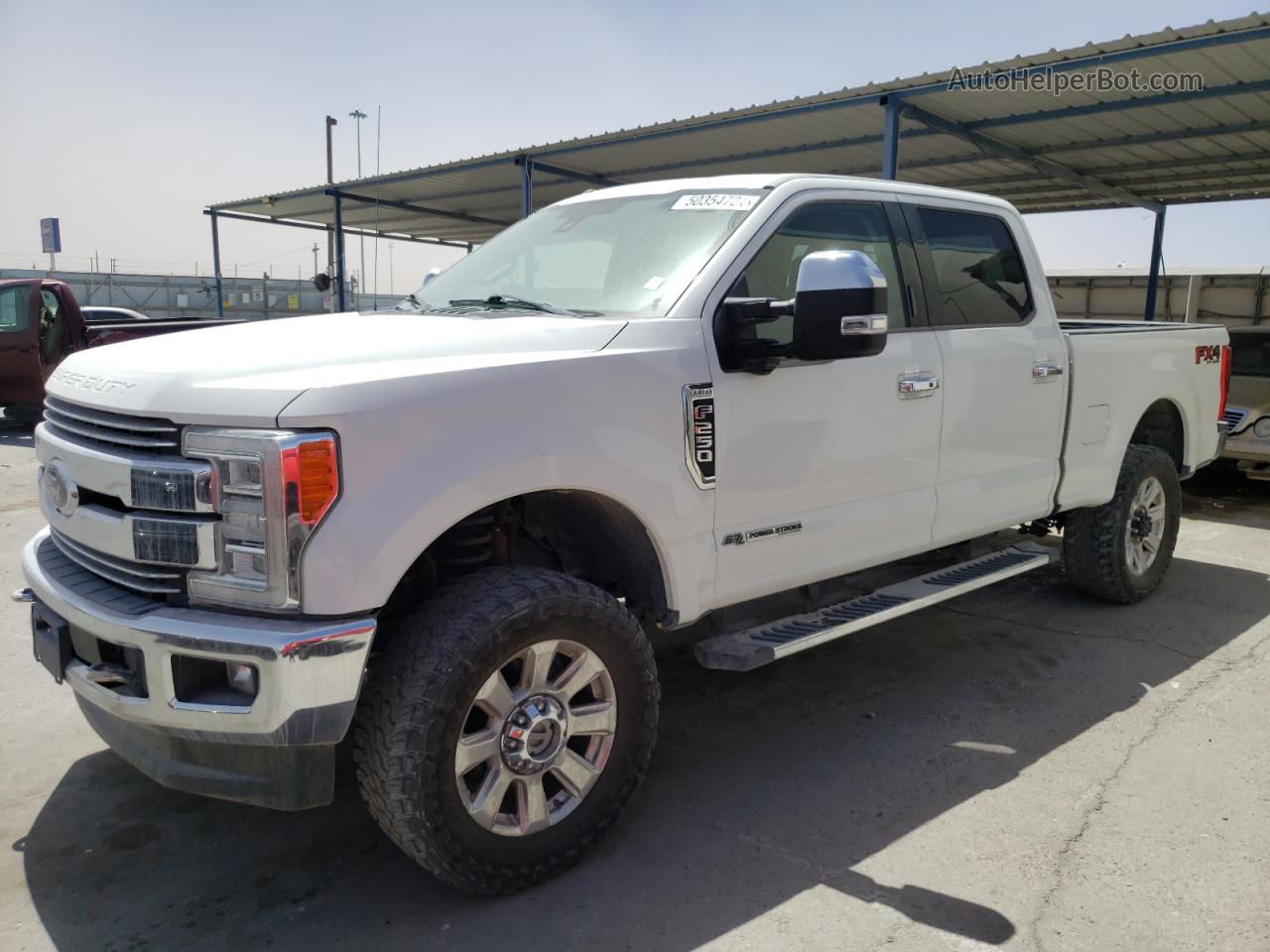 2018 Ford F250 Super Duty White vin: 1FT7W2BT7JEB65063