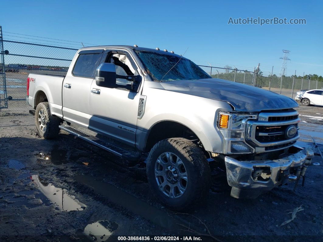 2020 Ford F-250 Lariat Silver vin: 1FT7W2BT7LED18818