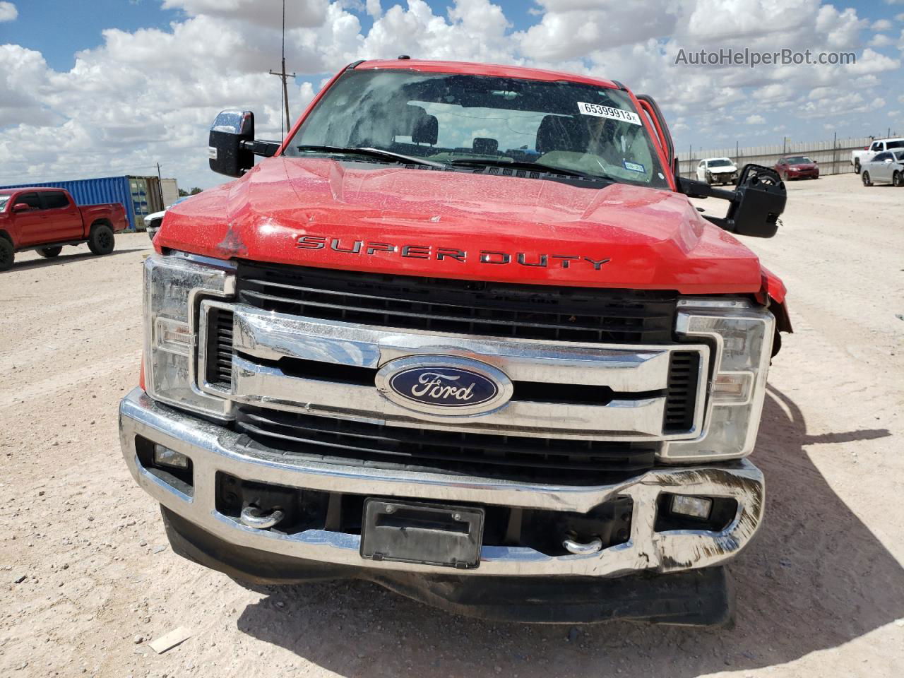 2018 Ford F250 Super Duty Red vin: 1FT7W2BT8JEC24458