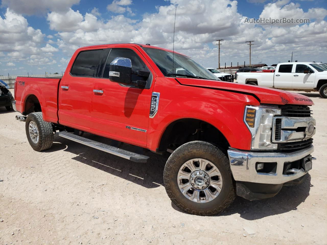 2018 Ford F250 Super Duty Red vin: 1FT7W2BT8JEC24458