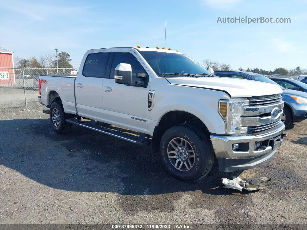 2018 Ford F-250 Lariat White vin: 1FT7W2BT8JEC37047