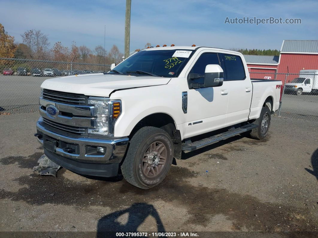 2018 Ford F-250 Lariat White vin: 1FT7W2BT8JEC37047