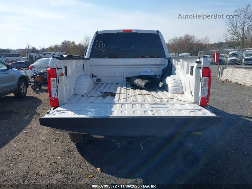 2018 Ford F-250 Lariat White vin: 1FT7W2BT8JEC37047