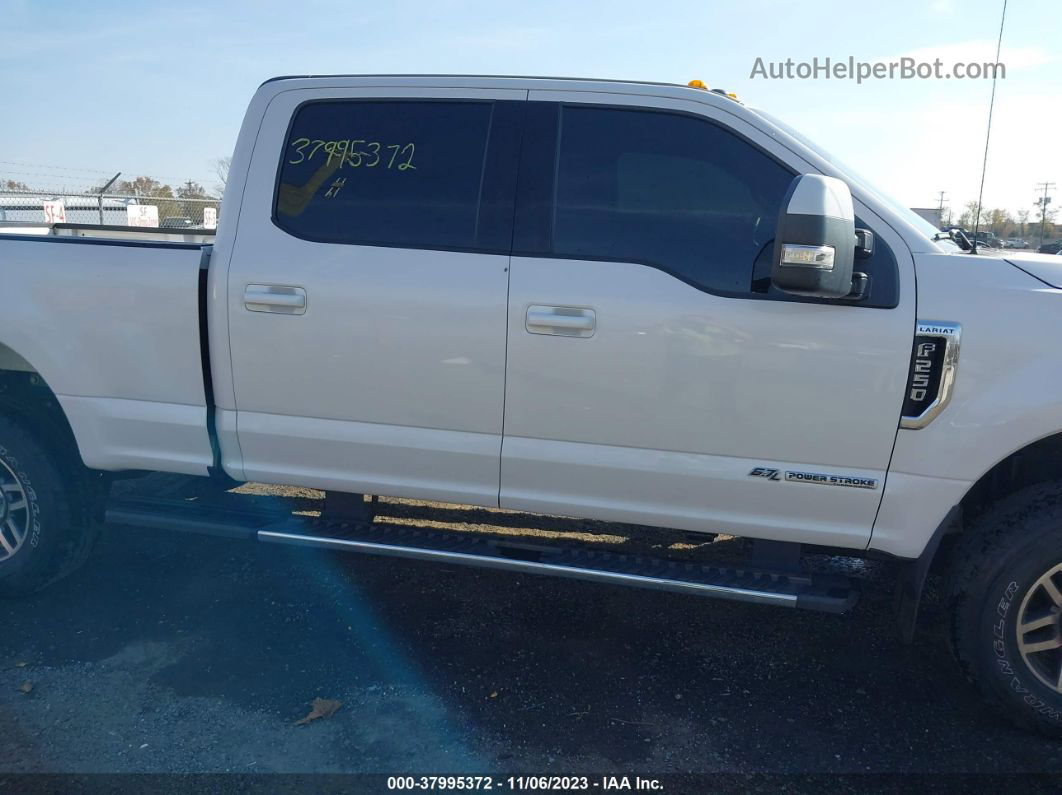 2018 Ford F-250 Lariat White vin: 1FT7W2BT8JEC37047