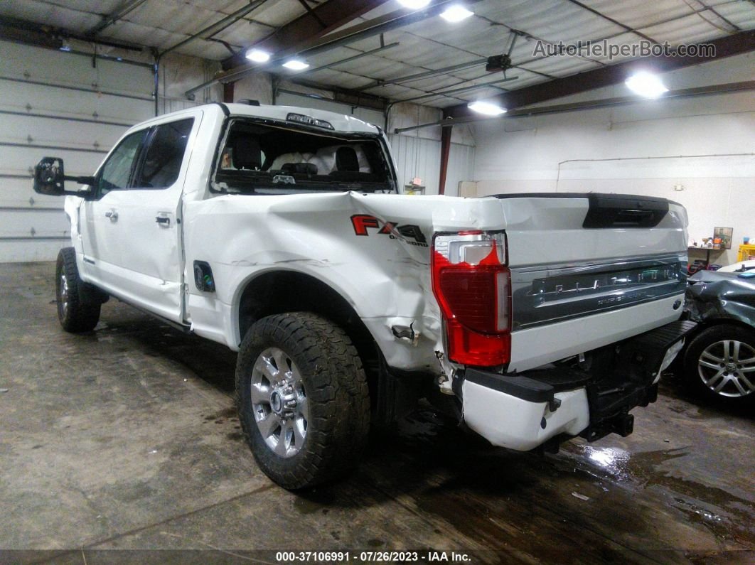 2020 Ford F-250 Platinum White vin: 1FT7W2BT8LEC61013